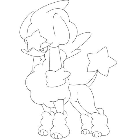 Furfrou In Star Style Coloring Page